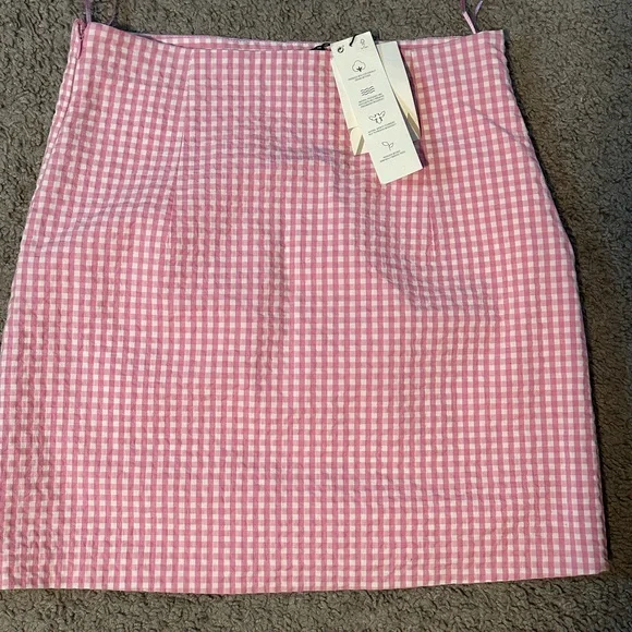 Zara Gingham Skirt - Picture 2 of 3